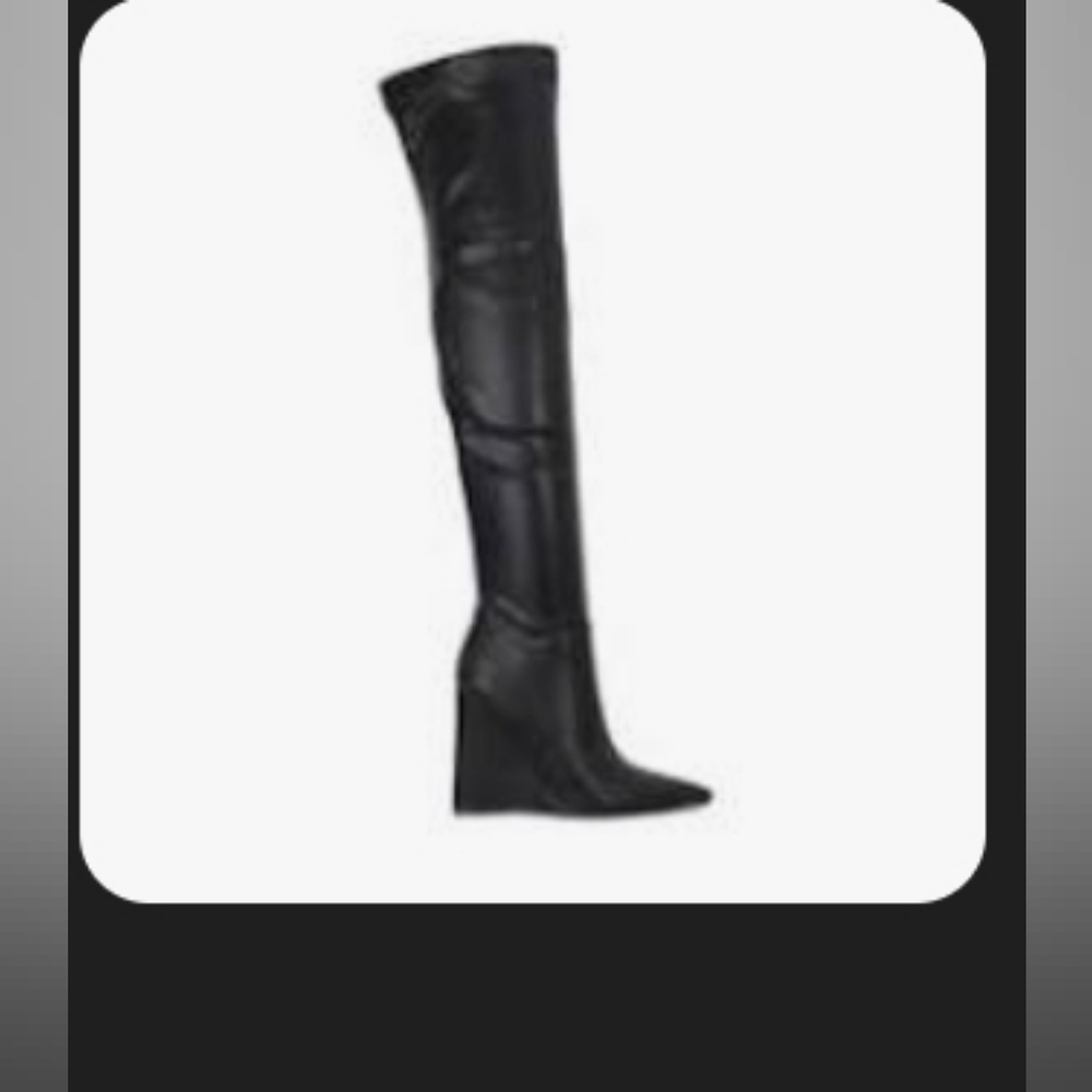 New Erlinda over the knee wedge boots